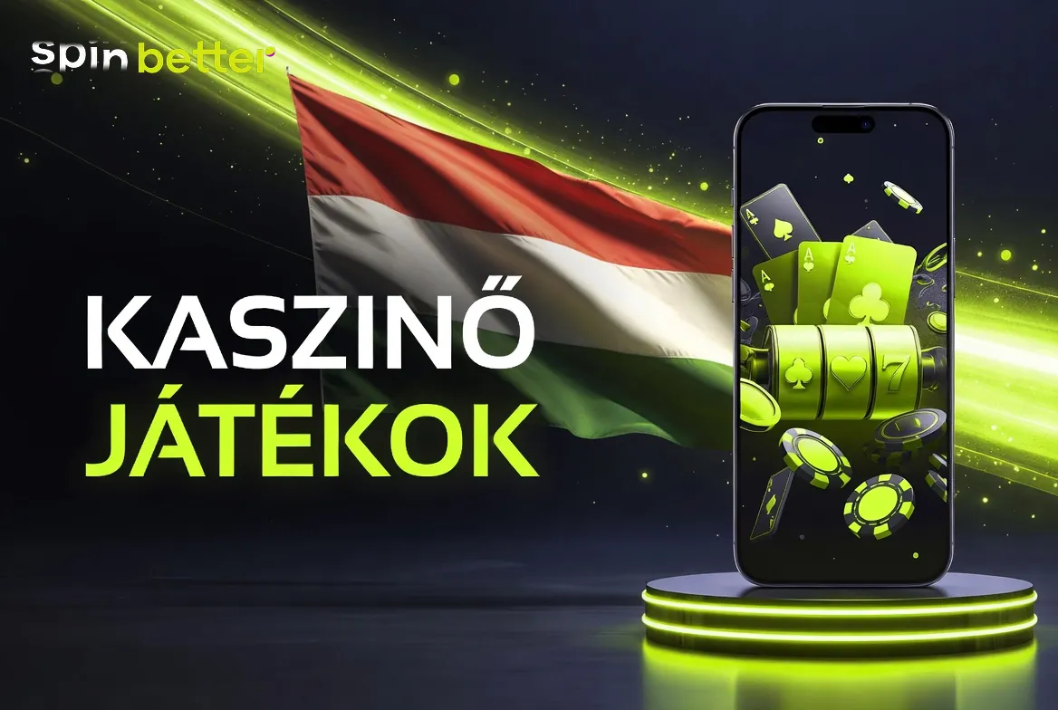 SpinBetter kaszinó magyar nyelvű játéklobbija asztali nézetben